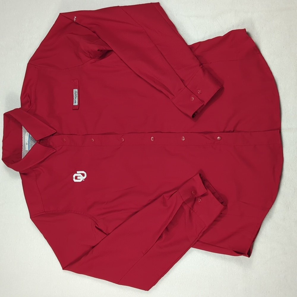 Columbia PFG University Of Oklahoma Women's Long Sleeve Shirt Size Medium - Picture 2 of 4
